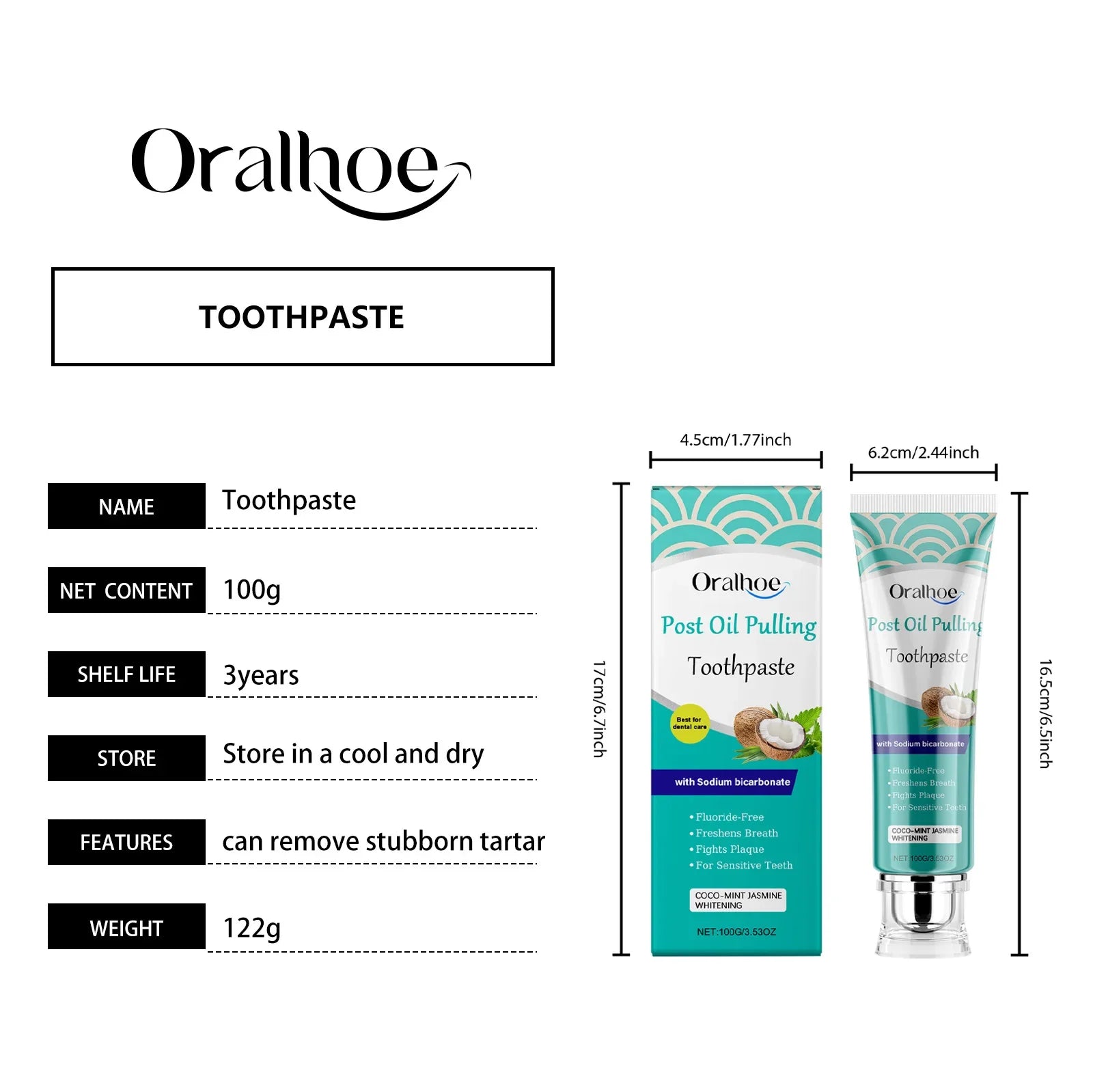 Brightening Whitening Yellow Tooth Toothpaste Foam Cleaning Effective Removal of Tooth Stains, Oral Cleaning Product Lootquake LLC
