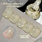 BORN PRETTY 10ml Reflective Glitter Gel Nail Polish Carat Mirage Sparkling Color Shine UV LED Soak Off Semi-Permanant Varnish Lootquake LLC