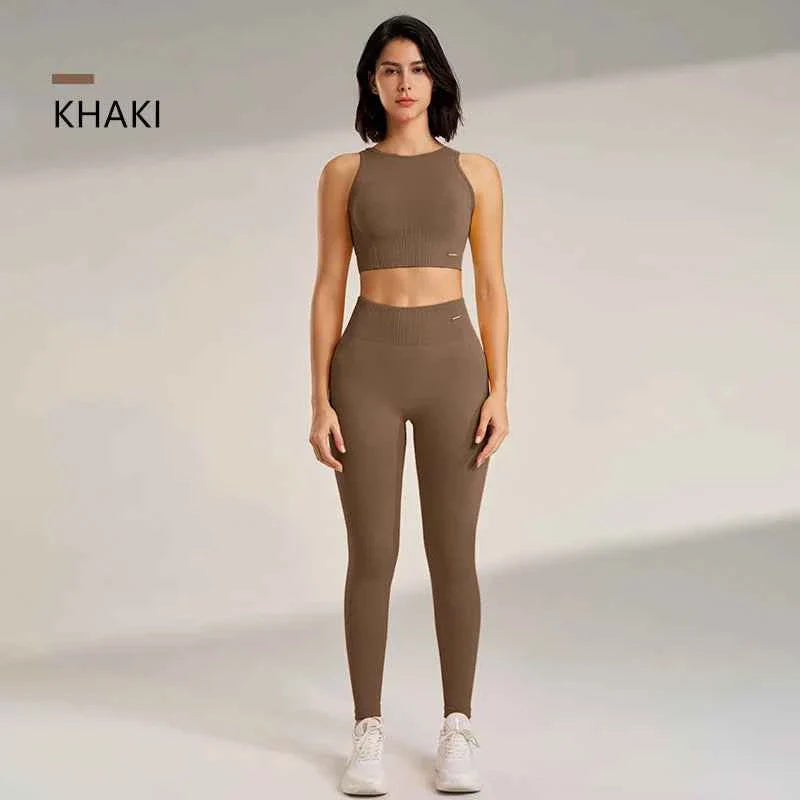 Women's High Waisted Leggings and Top THRIXINE