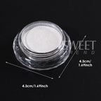 Water Glossy White Nail Chrome Powder Elegant Moonlight Fine Rubbing Dust DIY Charm Gentle Style Wedding Decor Manicure Pigment