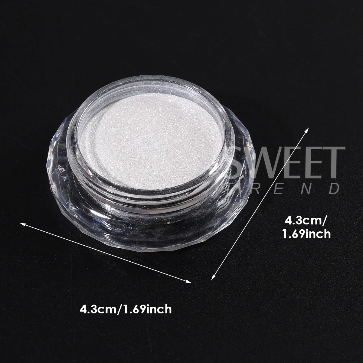 Water Glossy White Nail Chrome Powder Elegant Moonlight Fine Rubbing Dust DIY Charm Gentle Style Wedding Decor Manicure Pigment