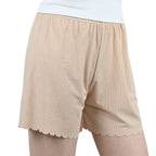 1pcs Women's Summer Thin Ice Silk Safety Pants Woman Shorts Female Loose L-7XL shorts plus Size Ice Silk Safe Pants Pajama