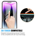 20000D Full Tempered Glass For iPhone 14 13 12 11 Pro Max mini Screen Protector iPhone X XR XS Max 7 8 Plus SE Glass Film 9H Hardness HD Screen Protector For iPhone Stevvex