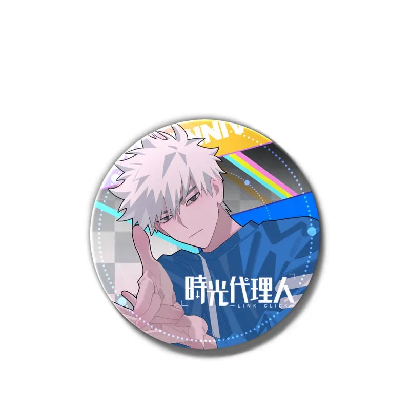 Anime Link Click Charles Lucas Jo Brooch Pin Badges Pins Cosplay Metal Brooches for Women Bag Accesorios Jewelry Fans Gifts