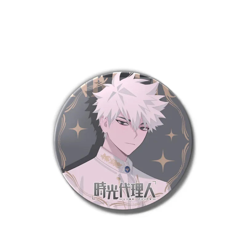 Anime Link Click Charles Lucas Jo Brooch Pin Badges Pins Cosplay Metal Brooches for Women Bag Accesorios Jewelry Fans Gifts