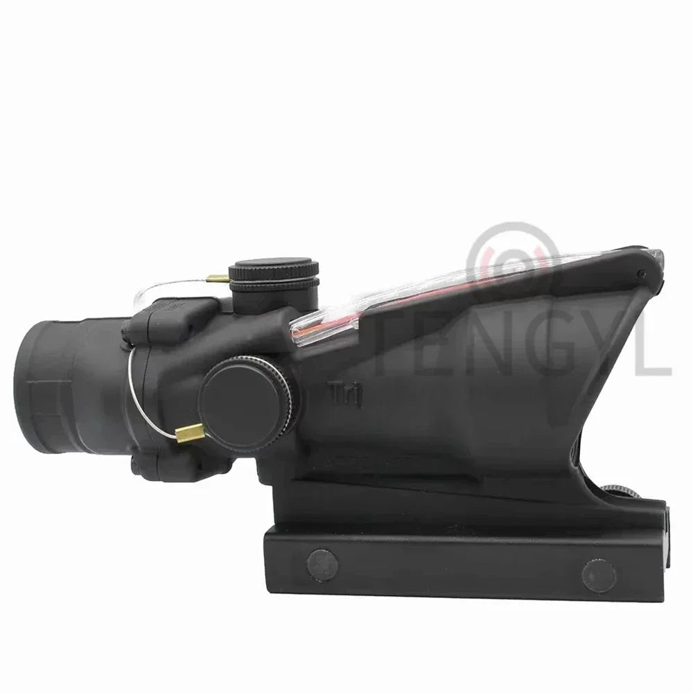 Hunting A*OG 4x32 Fiber Illuminated Red Chevron Scope THRIXINE