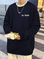 Art Letter Los Angeles Male Sweatshirts Hip Hop Simple Pullovers Fleece Casual Hoodies Autumn Comfortable Streetwear Sportswear Lootquake LLC