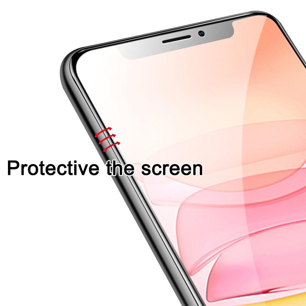 3PCS Soft Film For iPhone 13 Mini 12 14 11 Pro Max Screen Protector For iPhone 14 8 6s 7 Plus XR XS SE 3 2022 Gel Film Ultra Impact Protection 3D Curved Edge for Full Coverage Screen Protector Stevvex