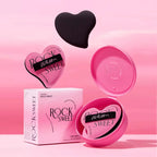 ROCK SWEET Cotton Candy Heart-shaped Pink Soft Makeup Soft Wet And Dry Dual-use Liquid Foundation Powder Puff Lootquake LLC