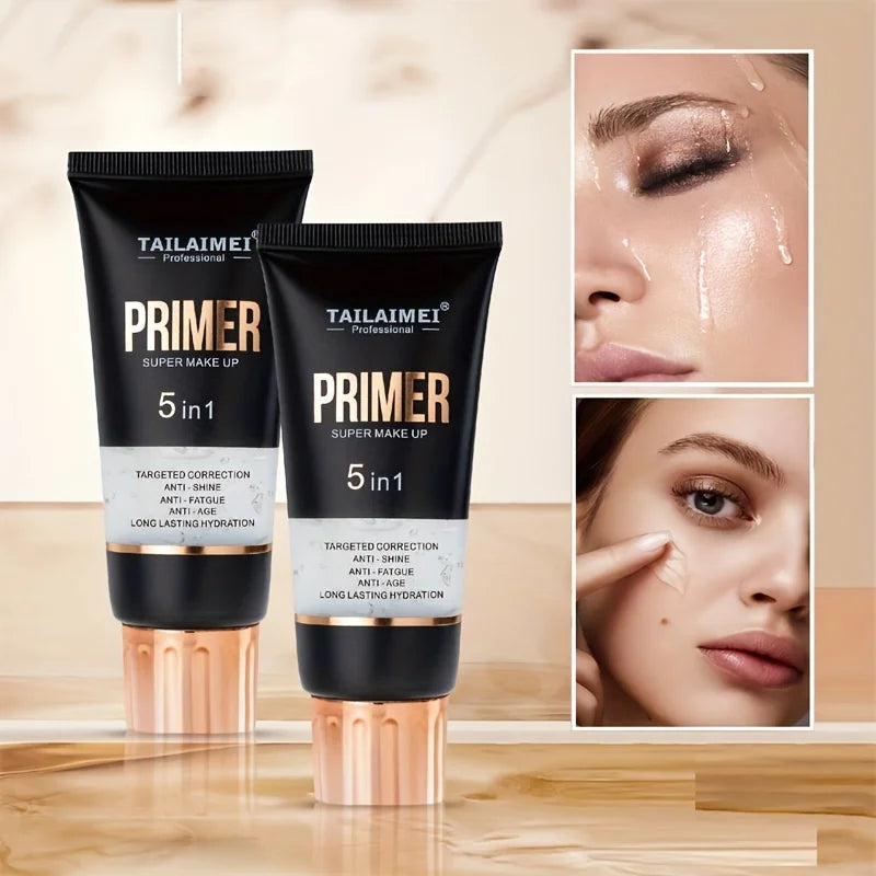 Waterproof Base Transparent Gel Makeup Primer - Full Coverage Matte Foundation With Color Retention, Natural Avocado And Rose Ex Lootquake LLC