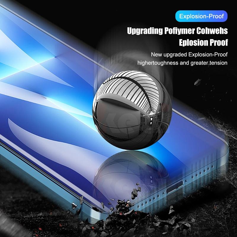 2Pcs Matte Film For iPhone 13 11 12 Pro MAX Mini Screen Protector XS Max XR X 7 8 6S 6 Plus SE Phone Accessories Soft Transparent Protective Screen Protector Film Stevvex