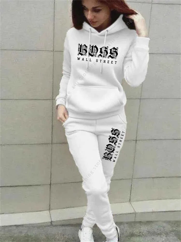 Women's Luxury Hoodie & Sweatpant Tracksuit THRIXINE