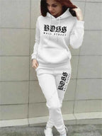 Women's Luxury Hoodie & Sweatpant Tracksuit THRIXINE