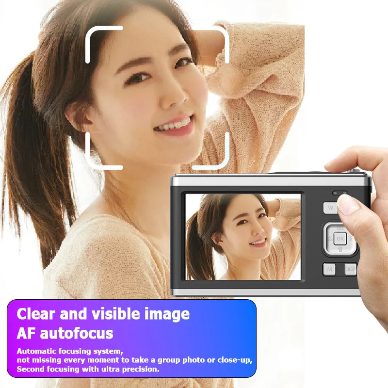 K23 0GB-128GB Dual screen digital camera 4K telescopic lens 16x optical zoom waterproof camera selfie beauty home camera Lootquake LLC