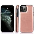 Wallet Stand Cover Flip Leather Case For iPhone 14 Pro Max 13 Pro Max 12 Pro Max 11 Pro Max Soft PU Leather Card Case With Kickstand Slim Double Magnetic Clasp Protective Cover Stevvex