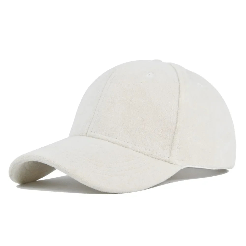 Solid Suede Retro Baseball Caps For Men Women Spring Autumn Street Snapback Hip Hop Hat Adjustable Faux Fur Sunscreen Visor Cap Lootquake LLC