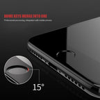9D Full Cover Tempered Glass For iPhone 8 7 6 6S Plus 5 5S SE 2020 Screen Protector On iPhone 11 Pro XS Max X XR Protective Film Tempered Glass Screen Protector with Curved Edge Frame Screen Protector