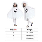Halloween Cloak Toddler Kids Girls Boys Ghost Hooded Cosplay Costumes White Poncho Cape Christmas Dress Up Lootquake LLC