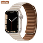 Apple Watch Leather Band - Premium Magnetic Loop Strap