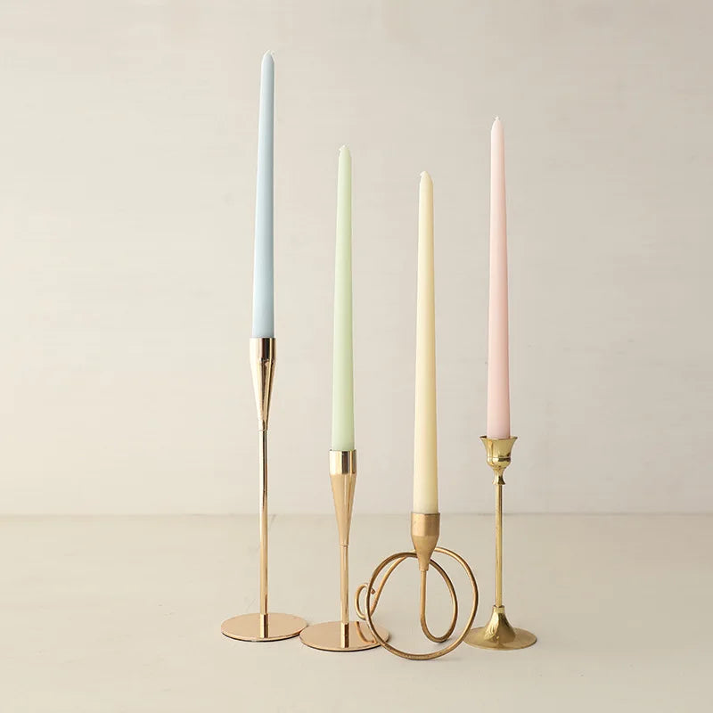30CM Taper Candle 4 Pack - Home Interior Long Burning Dripless and Smokeless Candles Unscented - Valentines Candles for Home Lootquake LLC