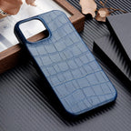Unique Leather Case For iPhone 13 14 11 12 Pro Max XR X XS Strong Hard Shockproof Cover Green Leather Cover Classic Fashion Case for iPhone Protective Case Stevvex