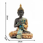 Large Buddha Statue Thailand Buda Buddha Sculpture Green Resin Handmade Buddhism Hindu Fengshui Figurine Meditation Home Decor Lootquake LLC