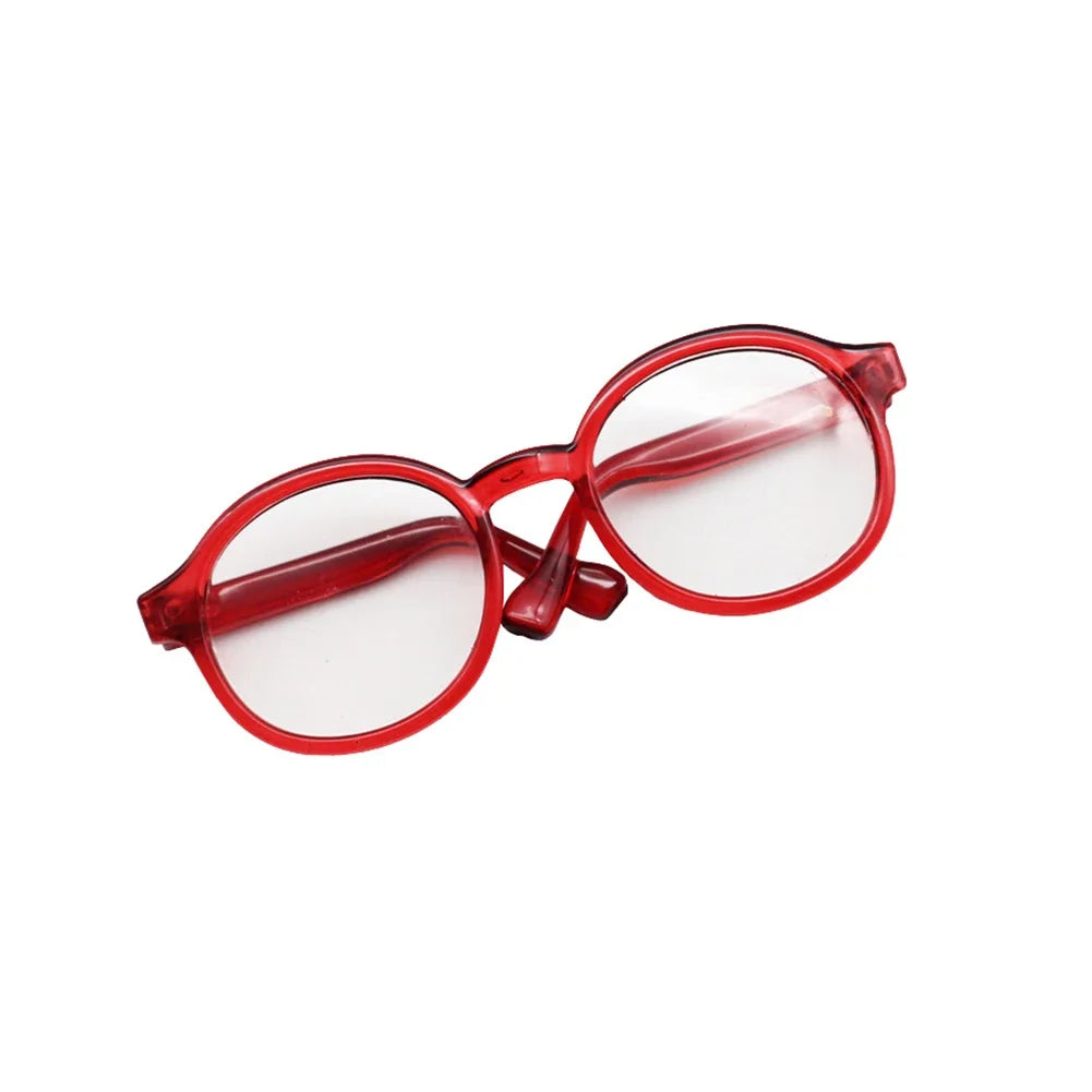 Labubu 6.5cm Transparent Plastic Glasses for 1/8 1/6 1/3 1/4 BJD for Labubu MSD Plush for EXO Doll Sunglasses Lootquake LLC