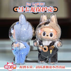 LABUBU V1 V2 transparent protective shell macaron standing protective cover dust cover doll labubu protector case Lootquake LLC