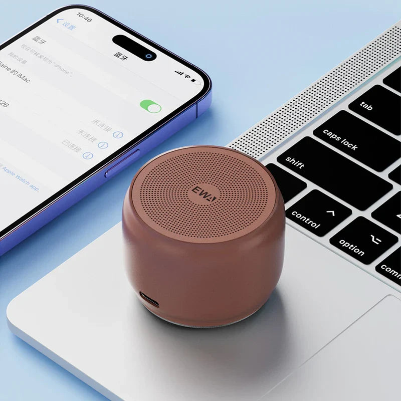 EWA A126 Bluetooth Speaker Mini Portable Aluminum Alloy Heavy Bass High Sound Quality Large Volume Indoor And Outdoor Speakers Lootquake LLC