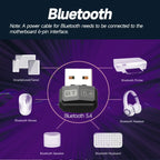 USB Bluetooth 5.4 5.3 Dongle Adapter for PC Speaker Wireless Mouse Keyboard Music Audio Receiver Transmitter Drive free Lootquake LLC