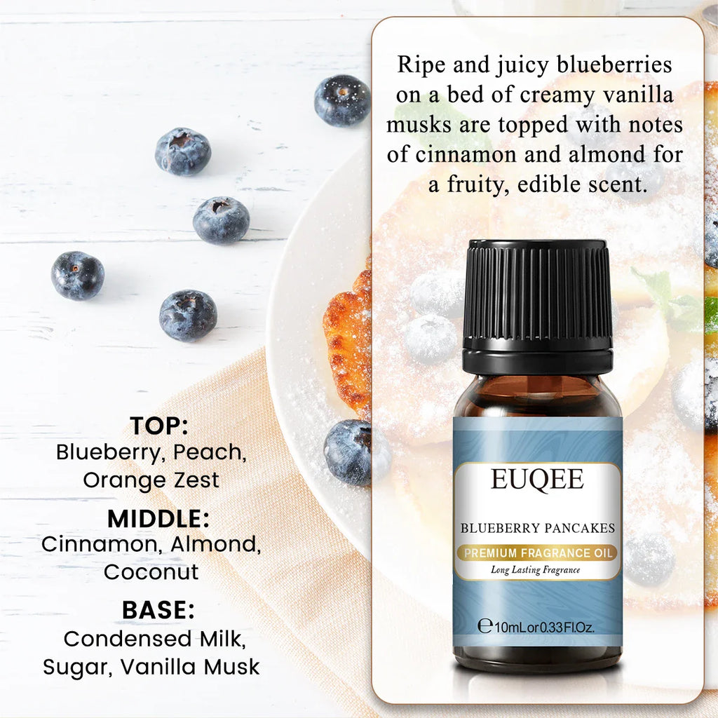 EUQEE 10ml Woody Fruit Fragrance Oil For Humidifier DIY Soap Candle Making Cedarwood Forest Pine Pumpkin Pie Coconut Pineapple Lootquake LLC