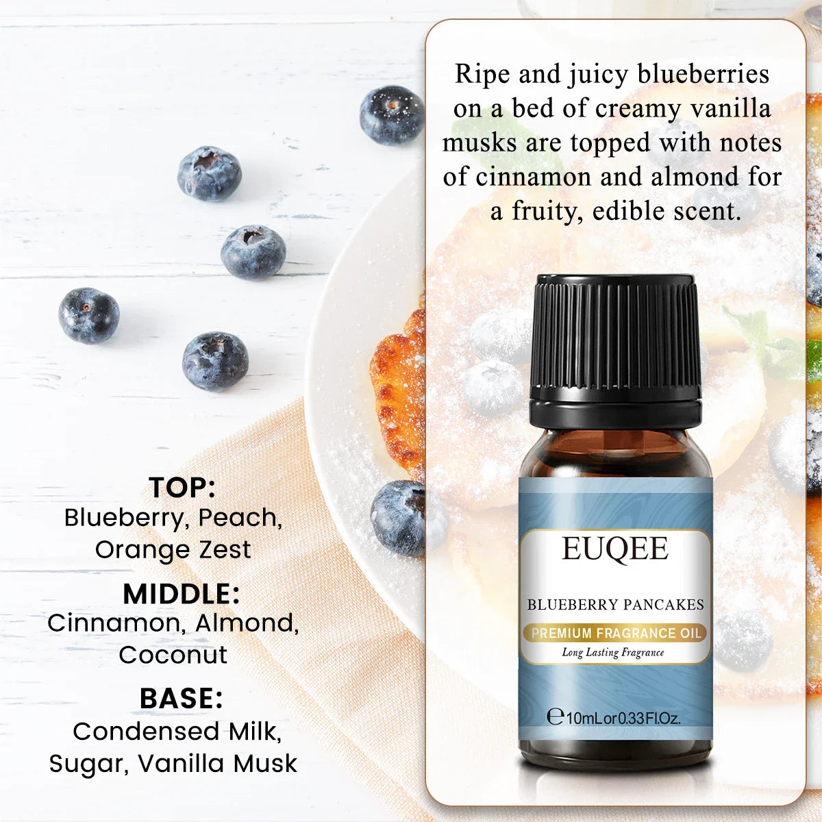 EUQEE 10ml Woody Fruit Fragrance Oil For Humidifier DIY Soap Candle Making Cedarwood Forest Pine Pumpkin Pie Coconut Pineapple Lootquake LLC