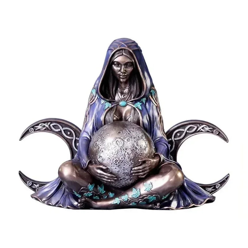 Gaia Earth Goddess Statue Resin Sculpture Craft Garden Decoration Gift Home Desktop Decoration Home Decoration Lootquake LLC