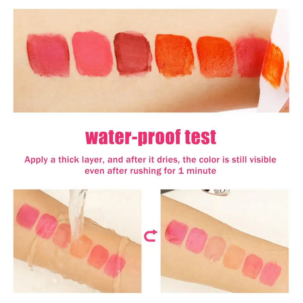Lipstick Wine Lip Stain Baby Pink Lipgross Matte Liquid Lip Glaze Long Lasting Waterproof Lip Stain Nonstick Cup Lipstick Lootquake LLC