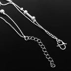Silver color Stars Anklet Double Layer plated Charms Ankle Bracelet Jewellery Anklets For Women Foot Jewelry Love 2023 new hot Lootquake LLC