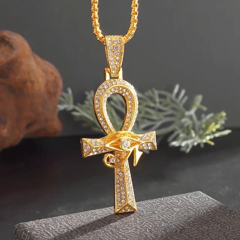 Exquisite Shining Crystal Cross Necklace Pendant Lucky Charming Fashion Jewelry Gift Unisex Lootquake LLC