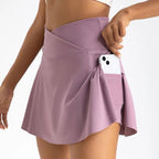 Women Pleated Tennis Skirt with Pockets - SJB-DIAMOND ELITES