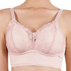 Hot Full Cup Thin Underwear Small Bra Plus Size Wireless Adjustable Lace Women's Bra Breast Cover B C Cup Large Size Lace Bras
