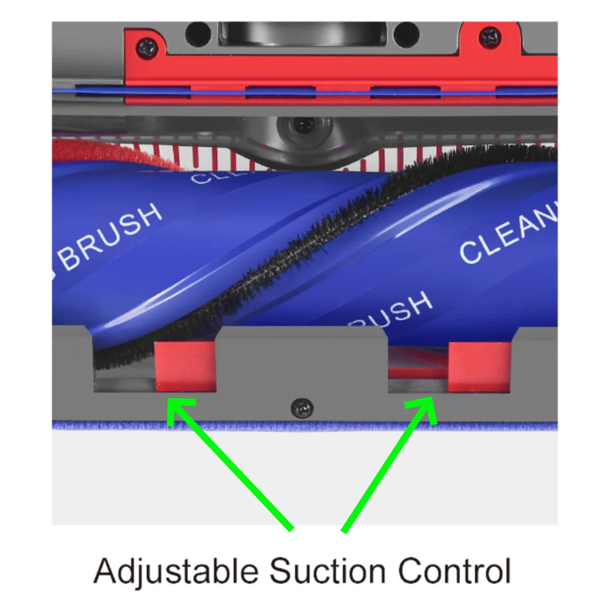 Electric mop For Dyson V7 V8 V10 V11 V15 Vacuum Cleaner With Green LED Dust Light,Effortless Cleaning powerful suction