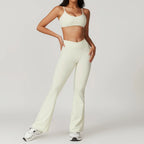 Women's 2-Piece Yoga Set: Crop Top & Leggings THRIXINE