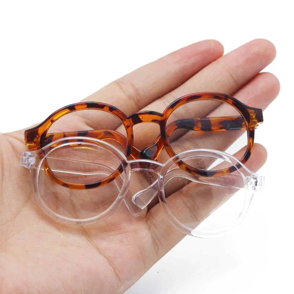 Labubu 6.5cm Transparent Plastic Glasses for 1/8 1/6 1/3 1/4 BJD for Labubu MSD SD Plush for EXO Doll Sunglasses Lootquake LLC