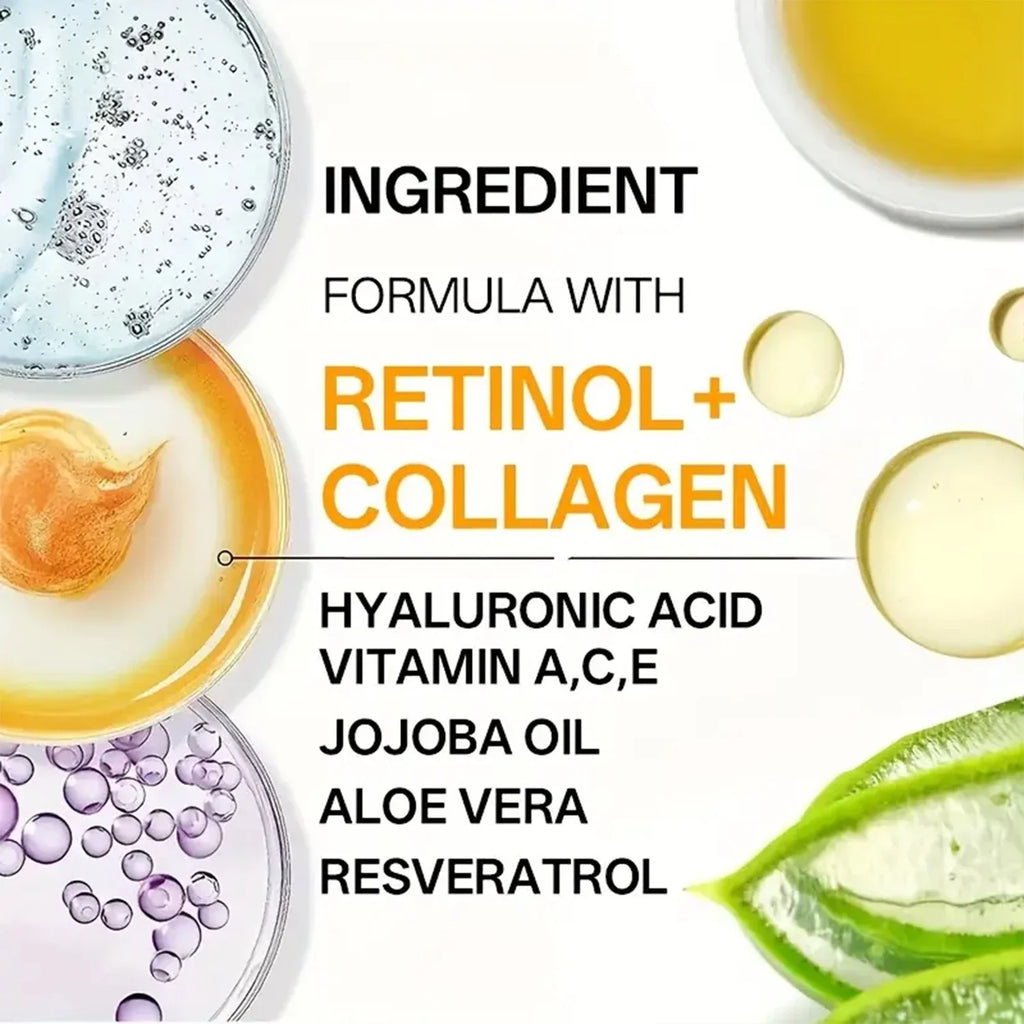 Vitamin a Collagen Cream, Facial Collagen Cream, Firming, Day and Night Moisturizing, Suitable for Both Men and Women Lootquake LLC