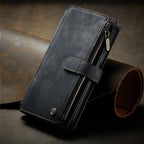 Vintage Card Holder Leather Wallet Case for iPhone 11 12 13 14 Pro Max Mini XR XS Max 8 7 6s Plus SE Storage Pocket Cover Flip Case PU Leather Protective Case With Magnetic Closure