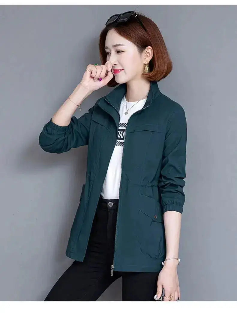 2023 New Spring Women's Jackets Causal Windbreaker Famale Thin Basic Coat Lightweight Jacket Outwear Women Clothing Lootquake LLC