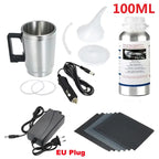 Car Headlight Lens Restoration Kit with EU/US Plug Headlamp Restore Polishing Cleaning Tools 100ml/200ml