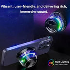 Portable Bluetooth Speaker G200 RGB Lighting Magnetic Speaker BT5.3 Mini Sound Box 7 Hours Playback Phone Holder Phone Holder Lootquake LLC