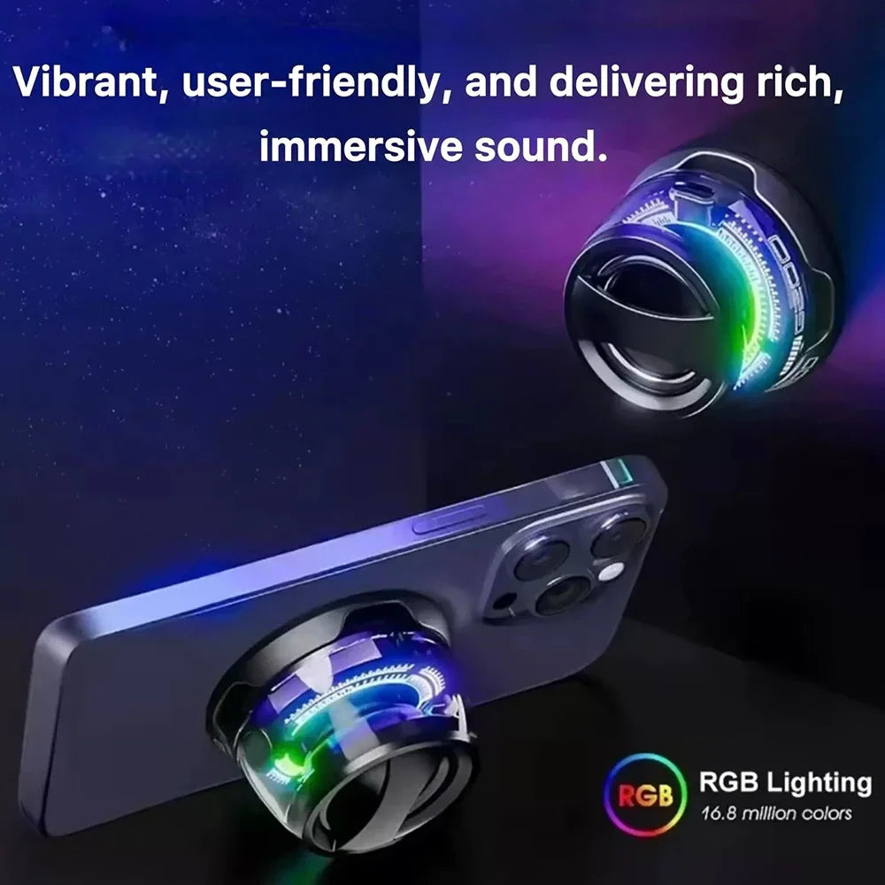Portable Bluetooth Speaker G200 RGB Lighting Magnetic Speaker BT5.3 Mini Sound Box 7 Hours Playback Phone Holder Phone Holder Lootquake LLC