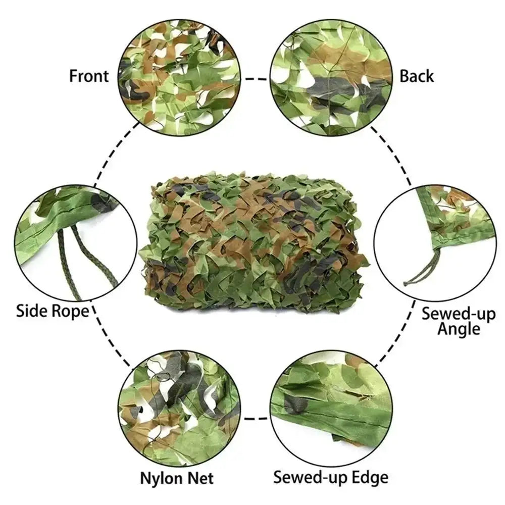 Military Camouflage Net Camouflage Net Military Net Shade Net Hunting Garden Car Outdoor Camping Shade Tent 2x2m/3x6m4x5m