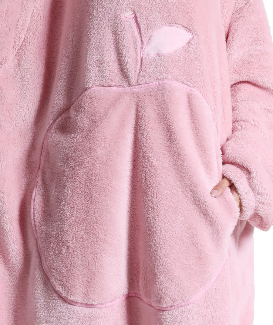 Extra Long Wearable Blankets Winter Flannel Hooded Blanket with Full Sleeves Men Women Cozy Soft Throw Adult TV Blanket Lootquake LLC