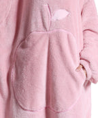 Extra Long Wearable Blankets Winter Flannel Hooded Blanket with Full Sleeves Men Women Cozy Soft Throw Adult TV Blanket Lootquake LLC